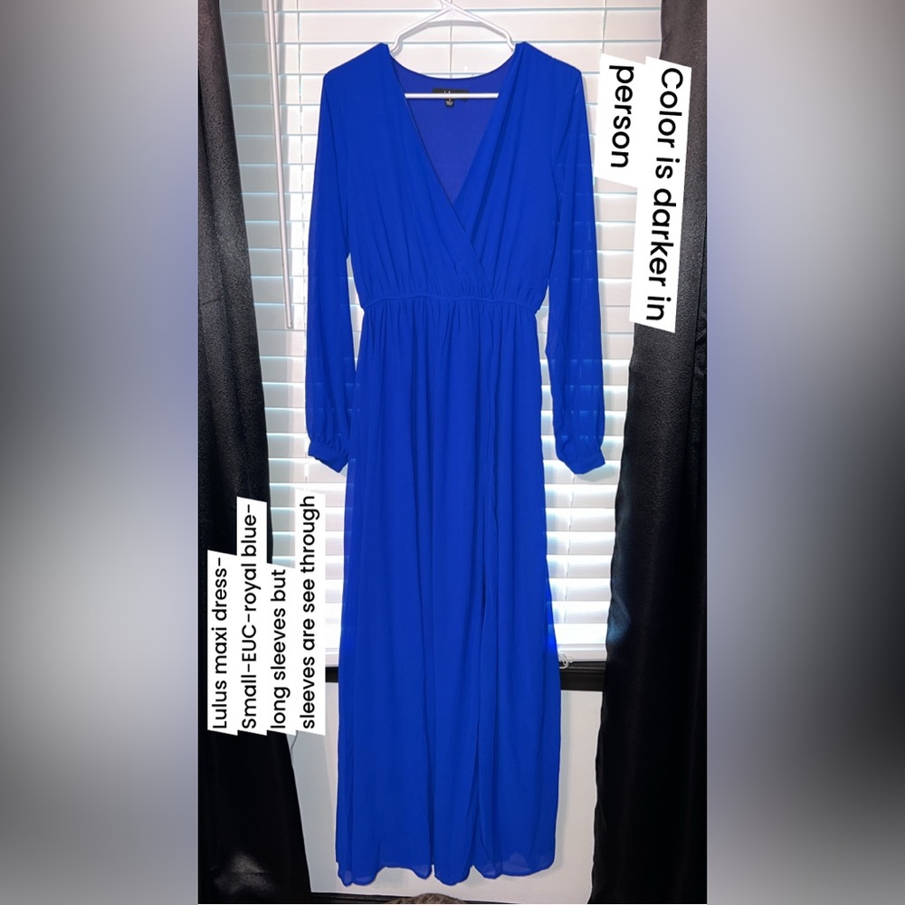Lulus long sleeve maxi dress size small